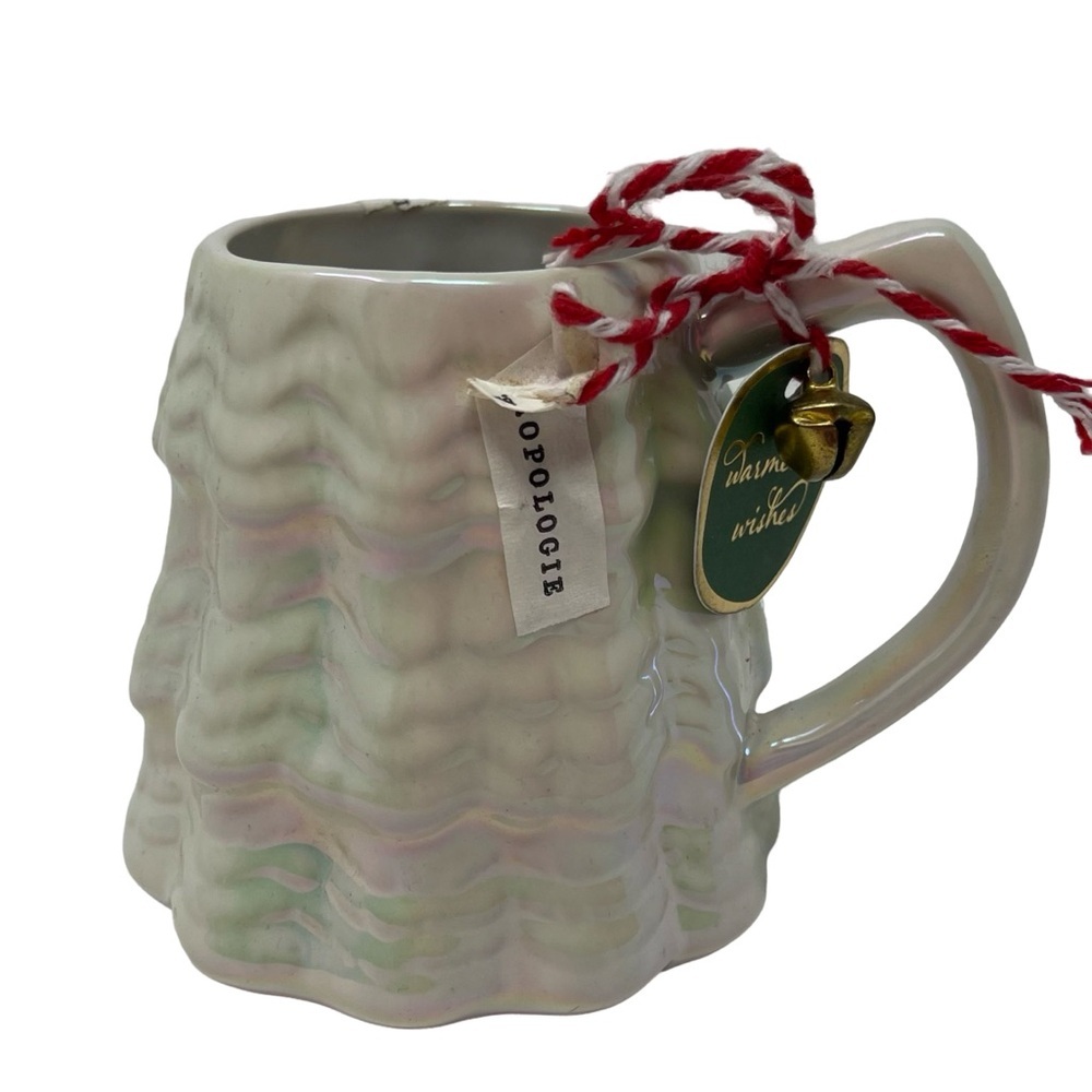 Anthropologie Merry Luster Tree Stoneware Mug New No lid